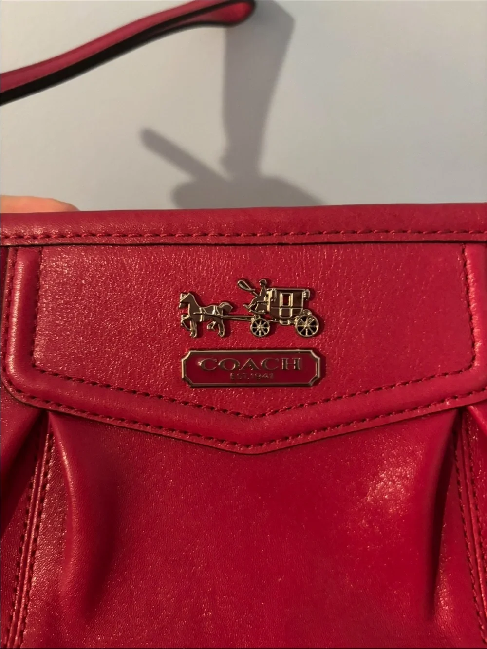 Coach Pink Wristlet Clutch